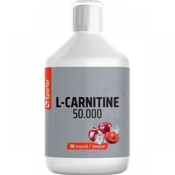 Рідкий карнітин Sporter L-Carnitine 50.000, 500 мл - Вишня